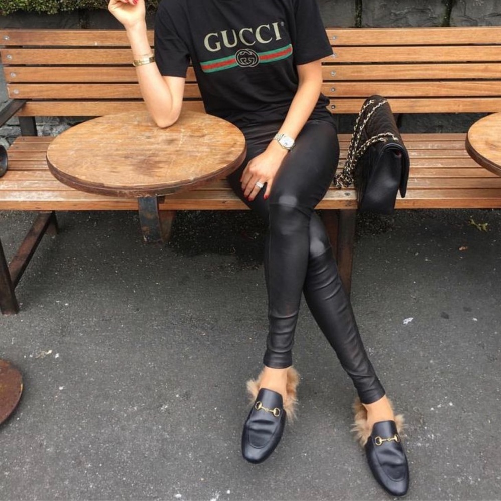 GUCCI Black Horsebit Slip-On Princetown Loafers - size 37 - Picture 13 of 14